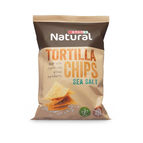SPAR Natural Organic Tortilla Chips 125g