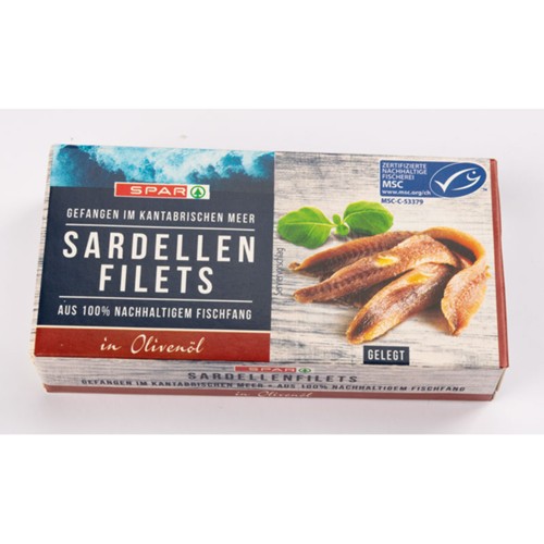 SPAR Msc Sardellenfilets gelegt 50/33g