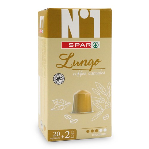 SPAR No.1 Kaffeekapseln Lungo 22 Kap.