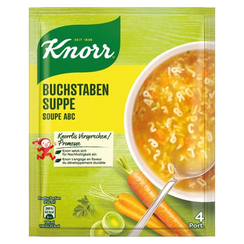 Knorr Buchstabensuppe 4 Port. 71g