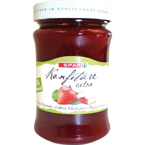 SPAR Erdbeer-Rhabarber Konfituere 430g