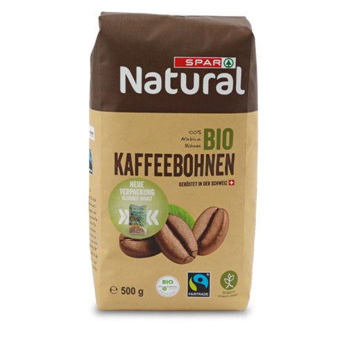 SPAR Natural Bio Kaffeebohnen 500g