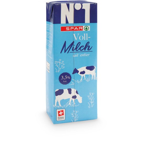 SPAR No.1 Vollmilch Uht 3.5% 1.5l