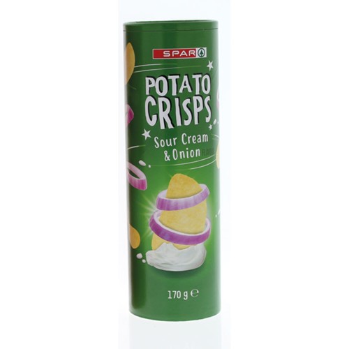 SPAR Potato Crisps Sourcream & Onion 170g
