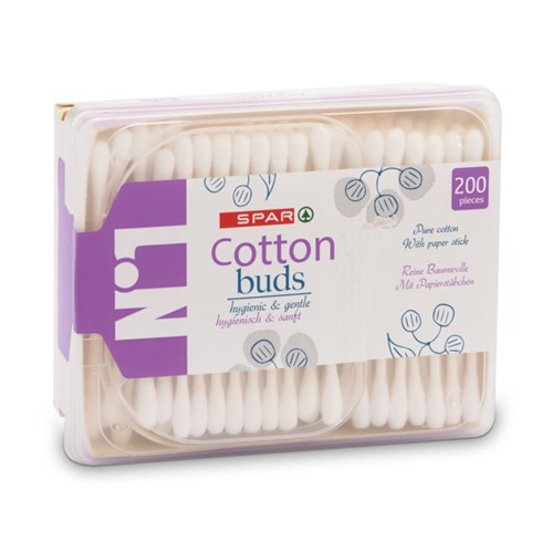 SPAR No.1  Wattestaebchen Dose 200 Stk.