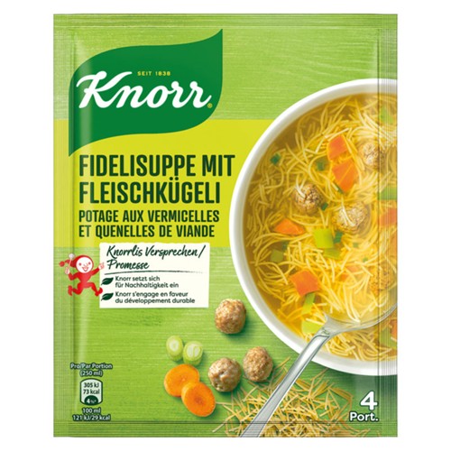 Knorr Fidelisuppe M.Fleischku. 4Por. 78G