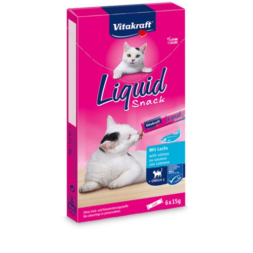 Cat Liquid-Snack Lachs & Omega3 15g