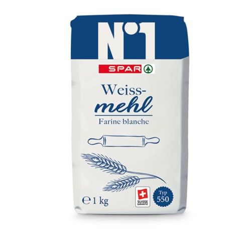 SPAR No.1  Weissmehl Typ 550 1kg