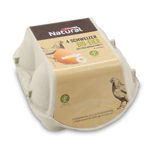 SPAR Natural Bio Ei 53g+ 4-Er 1 Sh