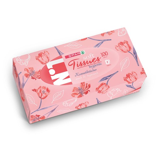 SPAR No.1 Kosmetiktuecher 2-Lg 100 Bl