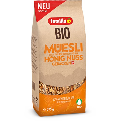 Familia Bio Müesli Honig Nuss 375g