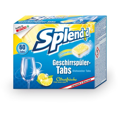 Splendid Geschirrspueltabs Citrus 60Er