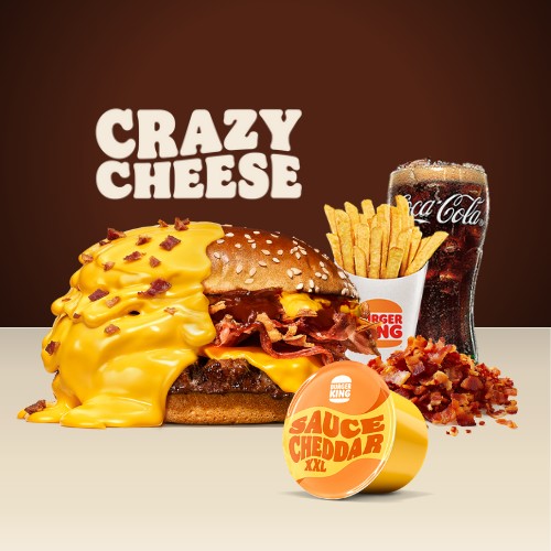 Crazy Cheese BBQ Menu + XXL Cheddar dip & Bacon