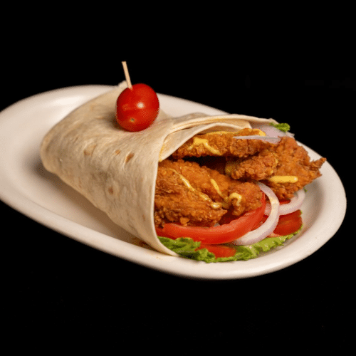 Masala Crispy Fried Chicken Wrap