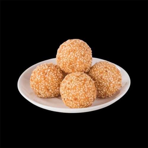 Sesam-Krapfen mit roter Bohnenfüllung 4stk
