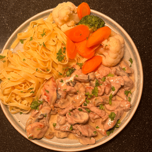 Rahmschnitzel vom Kalb