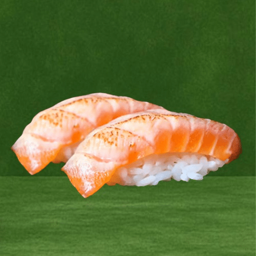 Flambierte Lachs Nigiri