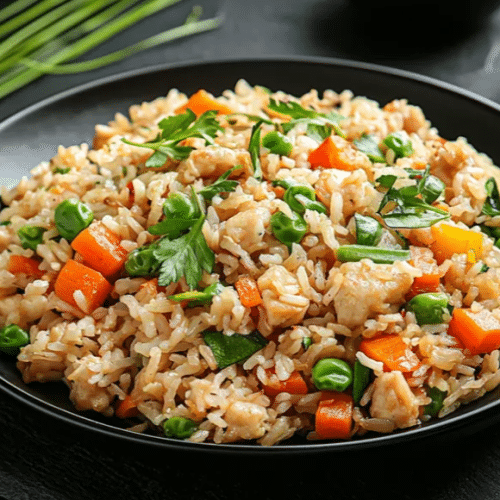Riz sauté aux légumes 素炒饭
