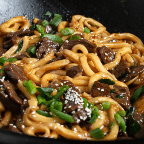 Udon fumé au boeuf sichuanais/Spicy Beef Udon 冒烟牛肉乌冬