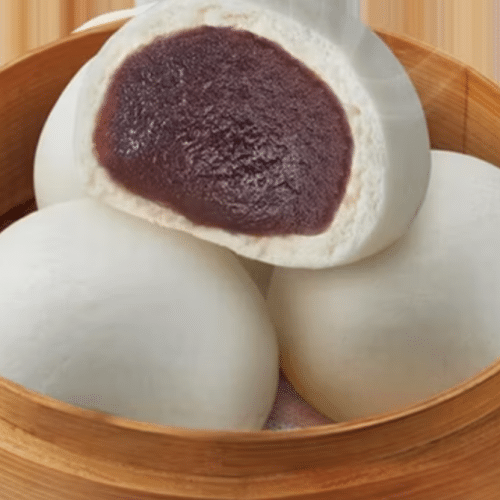Bao fourré à la pâte de haricot rouge/Red Bean Paste Bun 红豆沙包