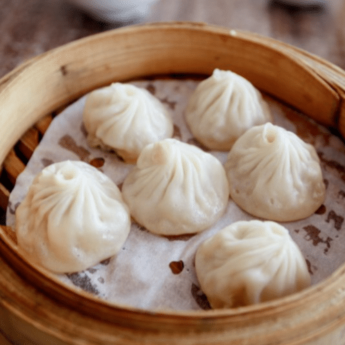 Xiao Long Bao porc et crevettes à la vapeur (4 pièces)