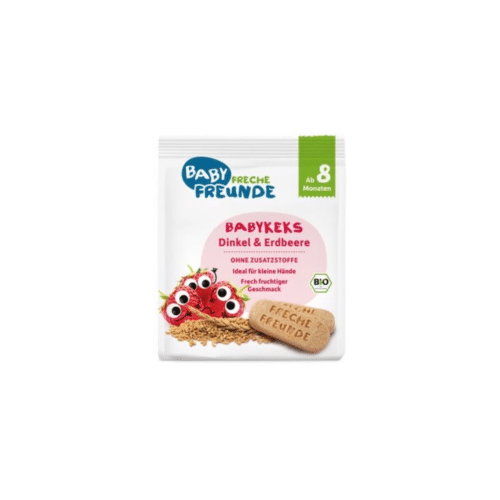 Freche Freunde Bio Babykekse Dinkel Erdbeere ab 8 Plus Monate