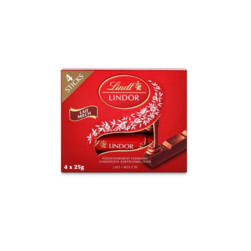 Lindt Lindor Milch Riegel 4x25g
