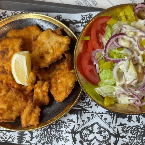 Schnitzel Salat