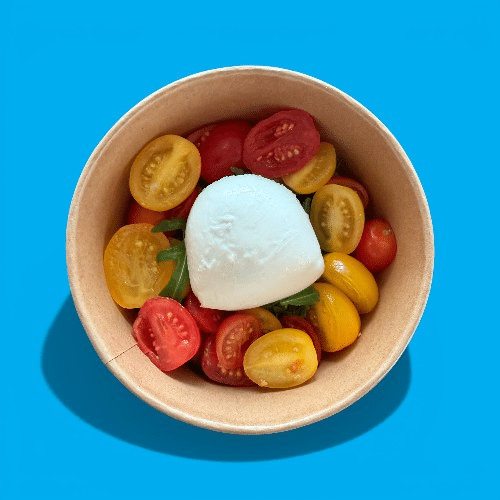 Buffalo Mozzarella with Cherry Tomatoes from Puglia