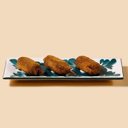 Spinat- und Roquefortkroketten (4 Stück)