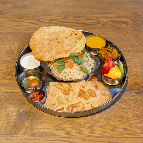 North Indian Thali Menu