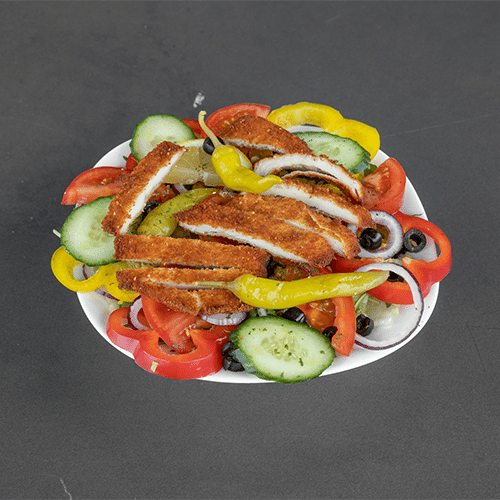 Gemischter Salat - Hähnchenstreifen