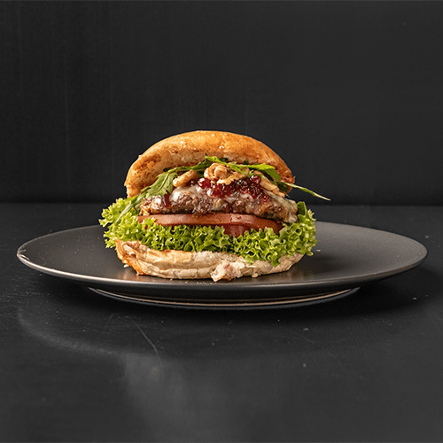 Gorgonzola-Cranberry-Walnut Burger