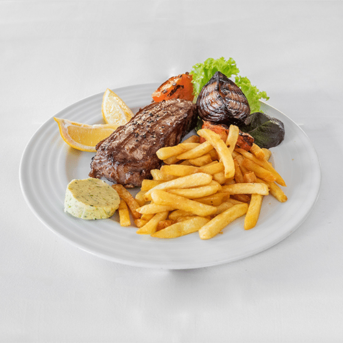 Hüftsteak vom Grill mit Kräuterbutter