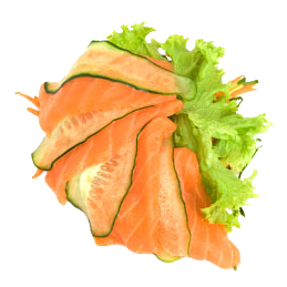 Sake Sashimi mit Lachs (8 Stück)