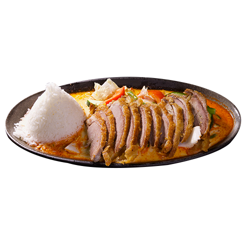 Hot Spicy Curry mit krosser Ente (leicht scharf)