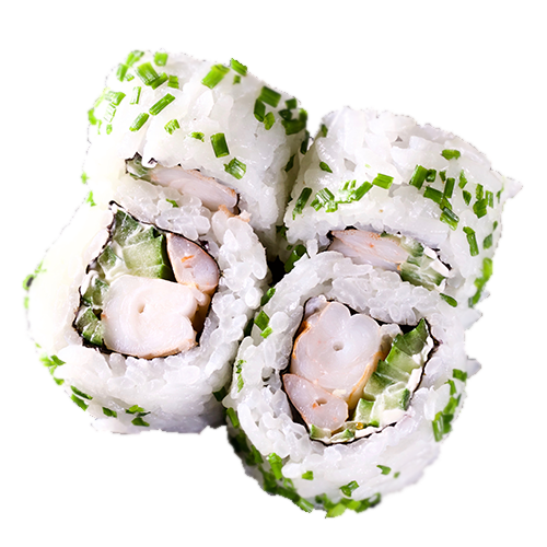 Green Ebi Roll Inside-Out