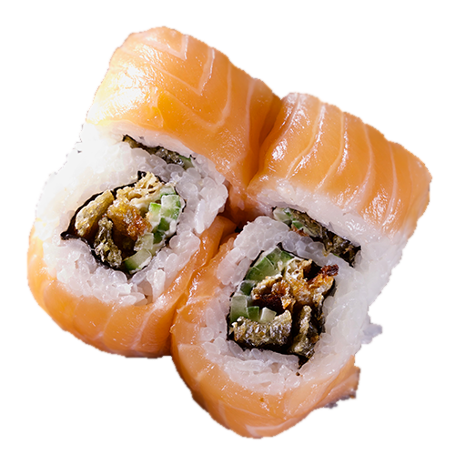 Salmon Skin Roll Inside-Out
