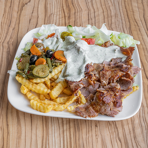 Dönerteller mit Gemüse