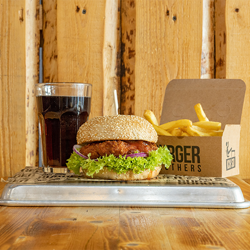 Barbecue Chicken Burger Menü