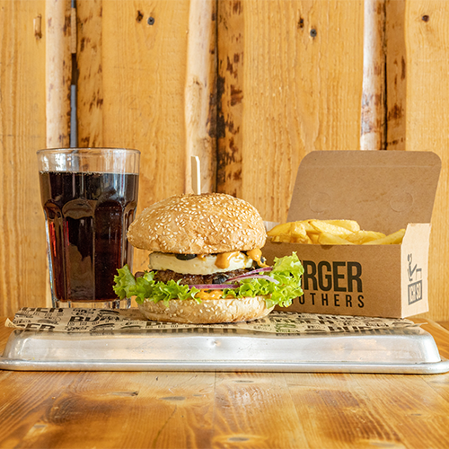 Burger Beef Meets Greek Menü