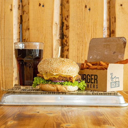 Black Bean Burger Menü