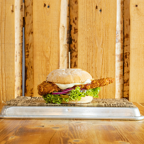 Burger Chili Chicken (scharf)