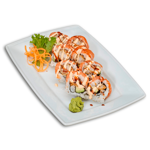 Dragon Roll (flambiert)