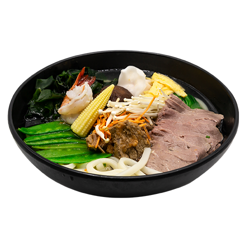 Menü Kare-Udon-Nudelsuppe