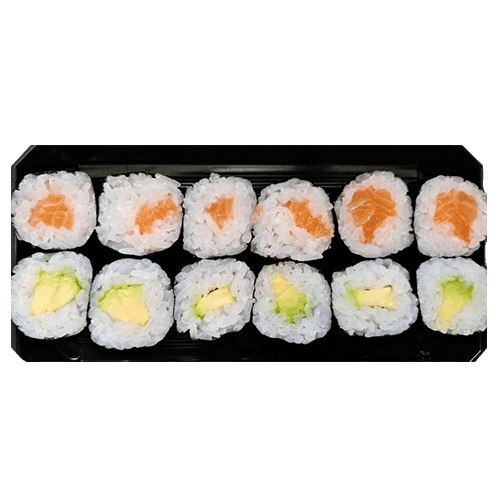 Lachs Avocado Maki (12 Stück)