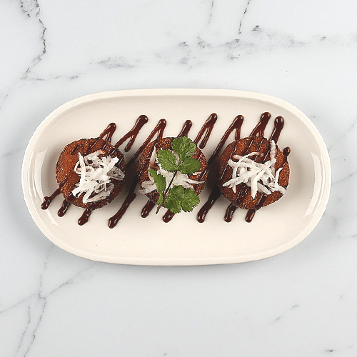 Sweet Potato Tikki (3 pieces, vegan)