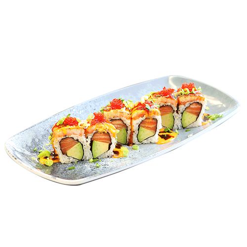 Double Flamed Salmon Roll