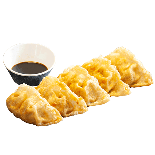 Fried Veggie Gyoza with Sauce (5 pieces)