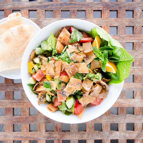 Fatusch Salat (vegan)